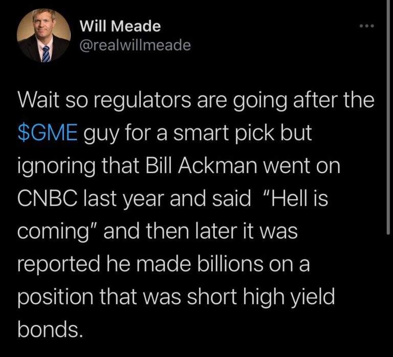 If they go after DFV for this, SEC is really sick in the head. One of the few guys that actually did serious DD and stuck to his guns. He didn’t start a rally, we just followed the path.