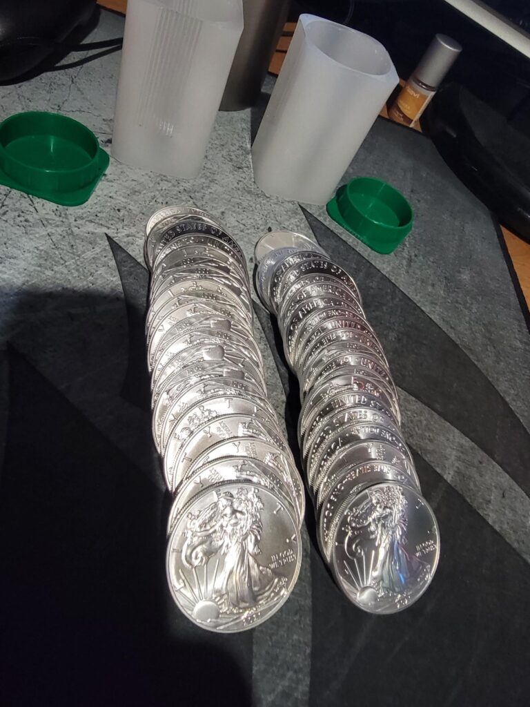 Just Doing My Part, again! Was excited to get some more physical silver in my possession outside of PSLV! 50oz total now!